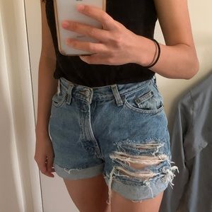 Gap denim frayed short